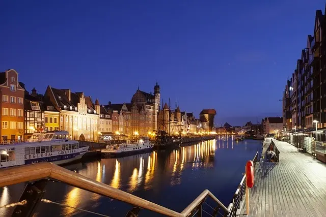 Gdańsk wieczorem