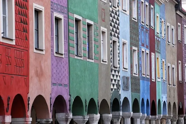 Poznań Kolorowe Budynki