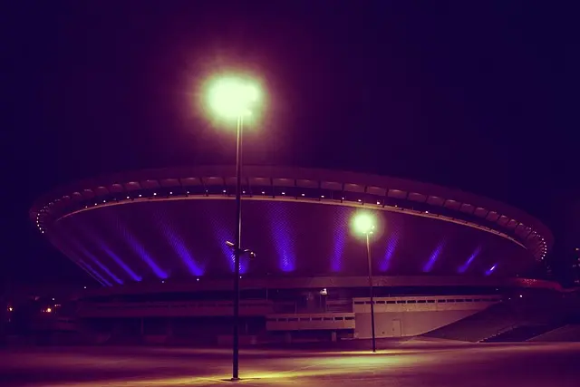 Katowice nocą - spodek