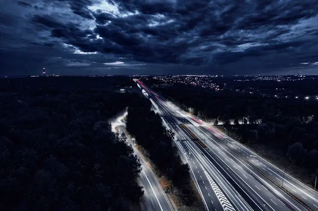 Chorzów nocą