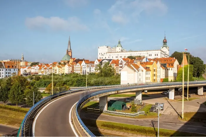 widok na Zamek Książąt Pomorskich w Szczecinie