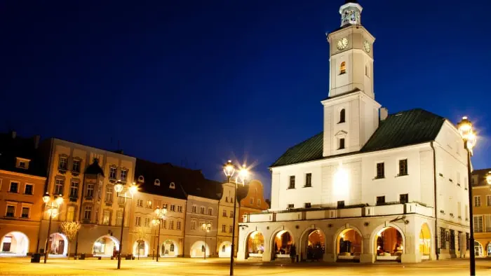Gliwice nocą