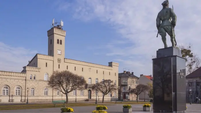 widok na Nowy Ratusz w Radomiu
