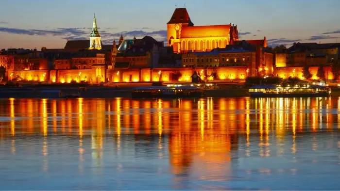 Widok na starówkę w Toruniu