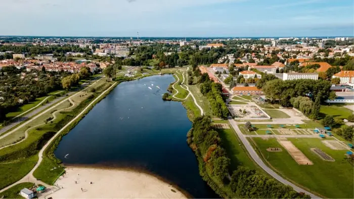widok na koszalin