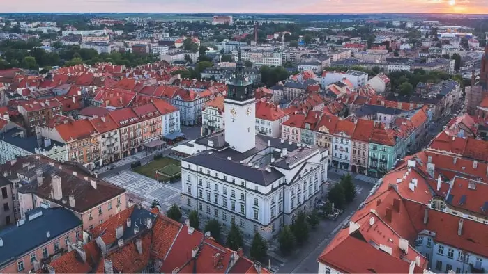 Kalisz z lotu ptaka